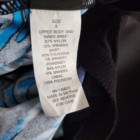 Great Lengths By Longitude Plus Bombay Blouson Swimdress Size 8 NWT Pockets - Picture 12 of 13